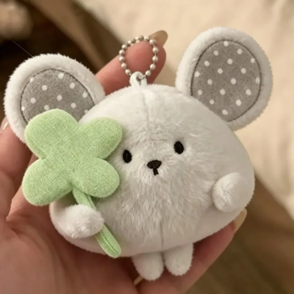 Adorable Cartoon Mouse Pendant Toy Soft with Chain Bag Charm Mini Size Stuffed Animal Doll Gifts