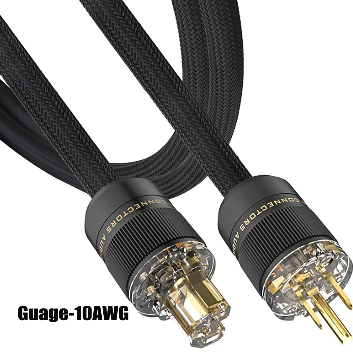 HiFi Audio power cable 6N OFC Copper EU/US/AU Power Cord Double Shield Connection Filterure Amplifier Power Cable For CD