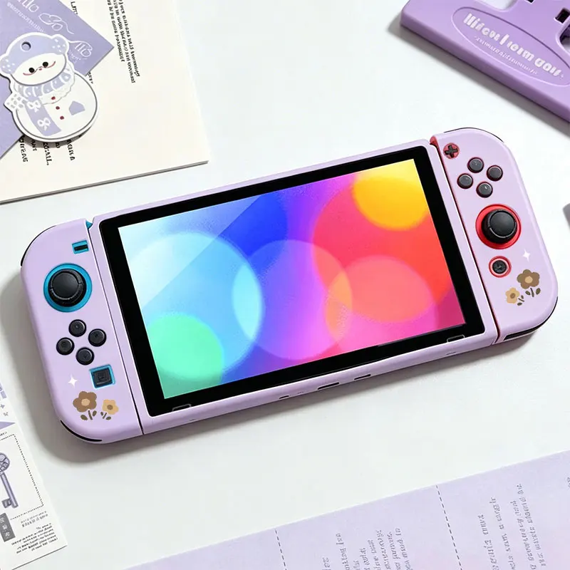Protective Case Accessories for Nintendo Switch NS Game Console Anti-Scratch Shell Protector TPU Split Protective Case