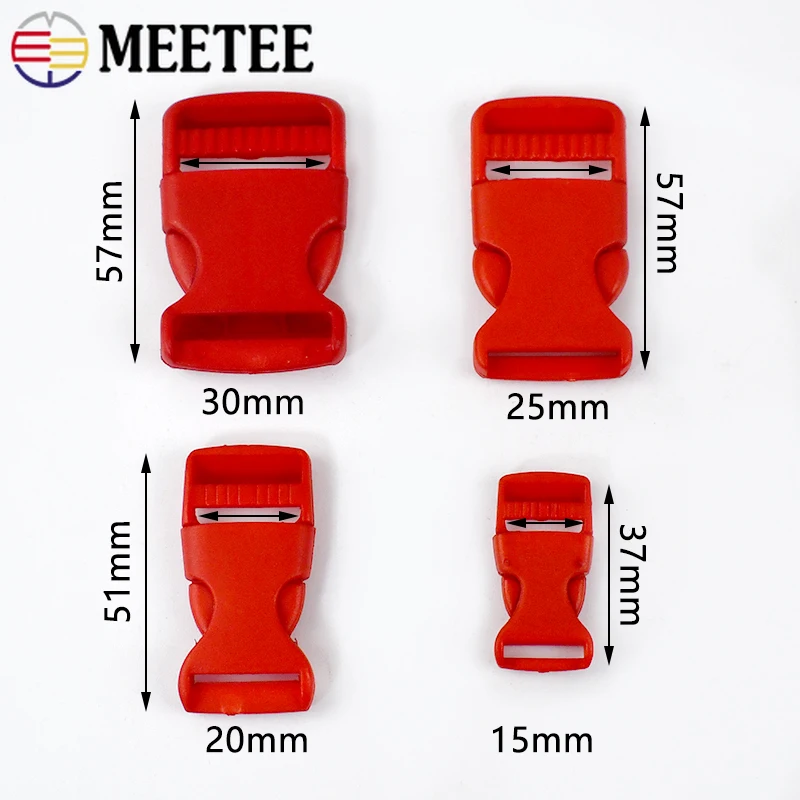 10Pc 15/20/25/30mm Plastikowe klamry Plecak Klamra zwalniająca Taśma Pasek Boczny Szybki klips Hak Regulacja Zapięcie DIY Akcesoria dekoracyjne