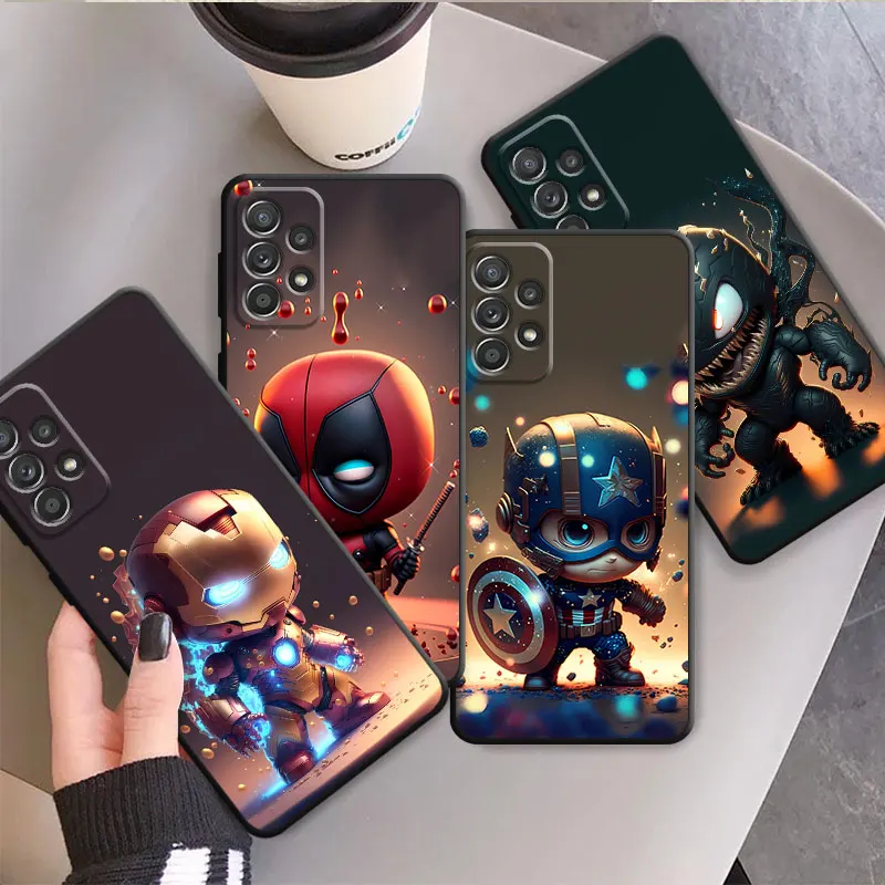 Phone Case for Samsung Galaxy A52 A53 A12 A32 4G A21S A13 5G A13 A72 A73 A22 A11 A42 A14 A33 A34 A54 A15 A25 Marvel Iron Man