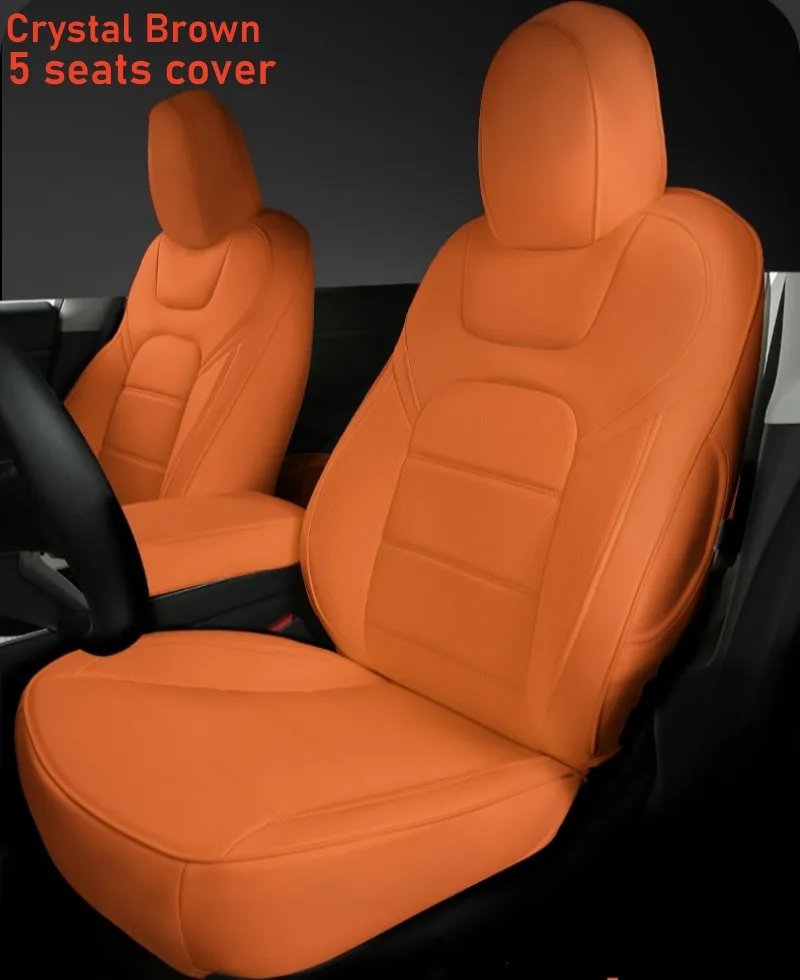 Autostoelhoezen van Nappa leder voor Tesla Model 3 Y 2017 - 2025, volledige omhulling, fabrieksgroothandelsprijs, interieur accessoires