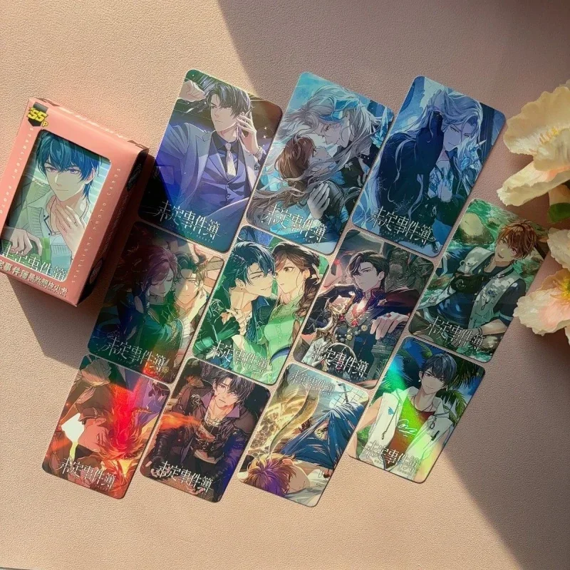 Tears of Themis 55PCS/Set Decor Starlight Laser Lomo Card Photo HD Double-sided Album Photo Card For Fans Collection Postcards