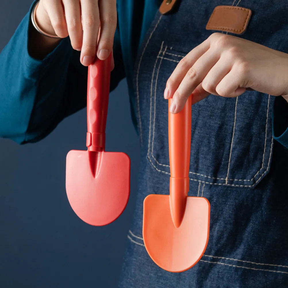 2Pcs Spade Shape Rice Scoop Premium Non-Stick Plastic Rice Paddle for Electric Cooker Stirring Hot Soups Curries Household