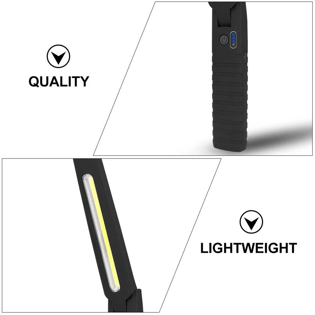 

Portable LED Work Light Rechargeable Camping Lamp Foldable USB Outdoor Inspection Flashlights Lightweight Metal Attachment