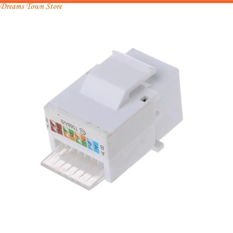 HX6A 5pcs Cat5e UTP Módulo red red RJ45 RJ45 Adaptador cable del conector para AMP