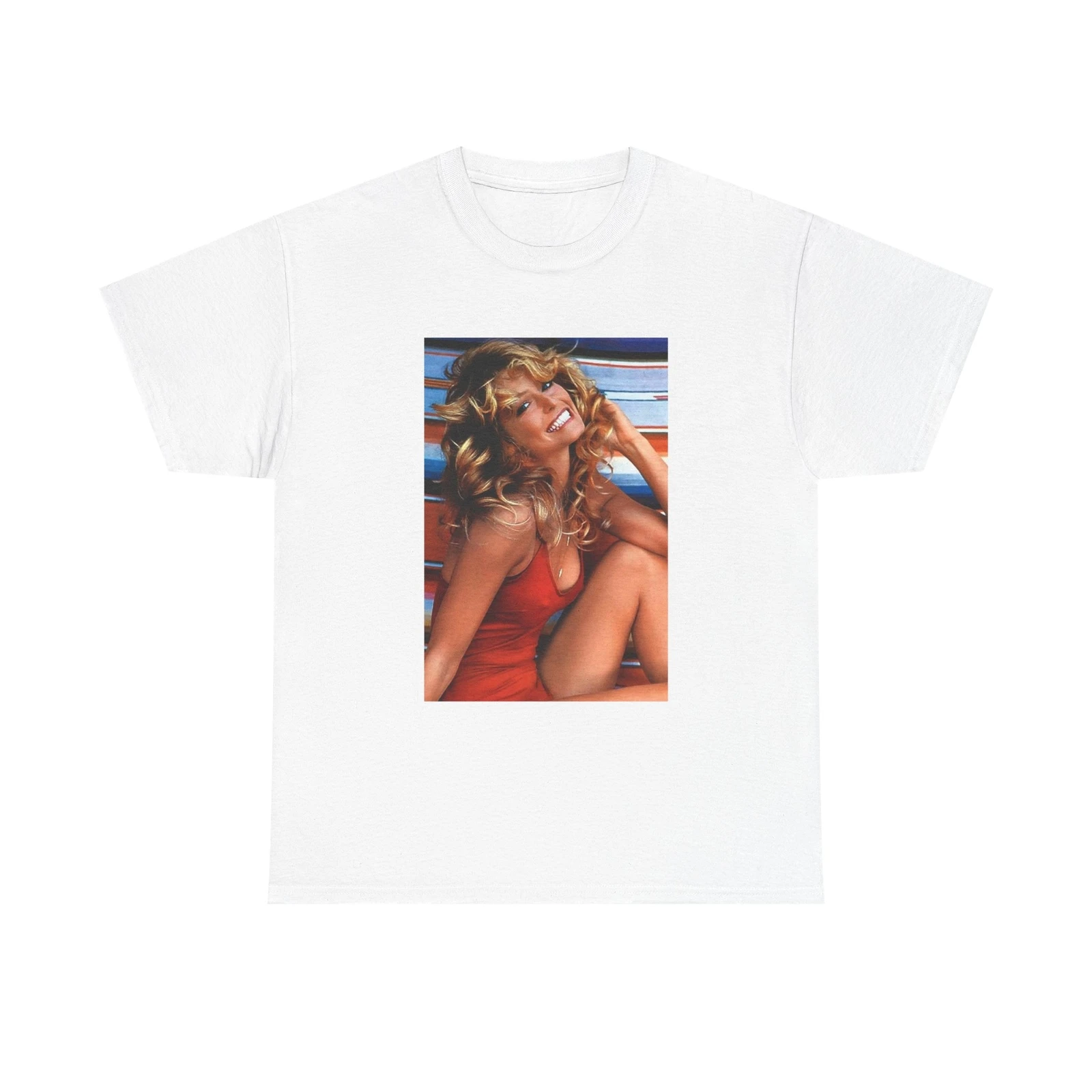 

Футболка Farrah Fawcett Charlies Angels, винтажная модель, унисекс, плотная хлопковая футболка