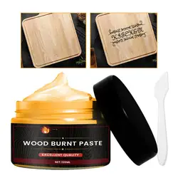 Gel para quemar madera, pasta para quemar madera, fácil de aplicar, Gel de combustión, accesorios de pirograbado DIY multifuncionales para papel, tela de cuero