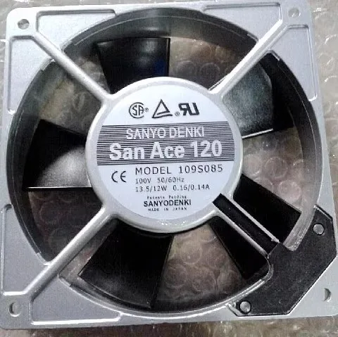 Wholesale Cooling Fan for Sanyo San Ace 120 109S085 100V 0.16A 12025 12CM Axial Flow Fan 120x120x25mm