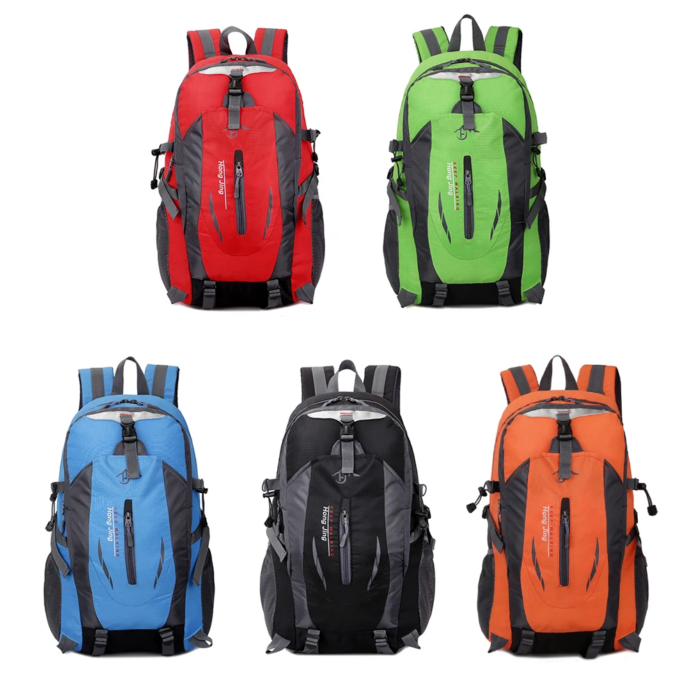 Mochila de acampamento leve respirável, mochila de escalada, grande capacidade, resistente ao desgaste, armazenamento em camadas, atividades ao ar livre