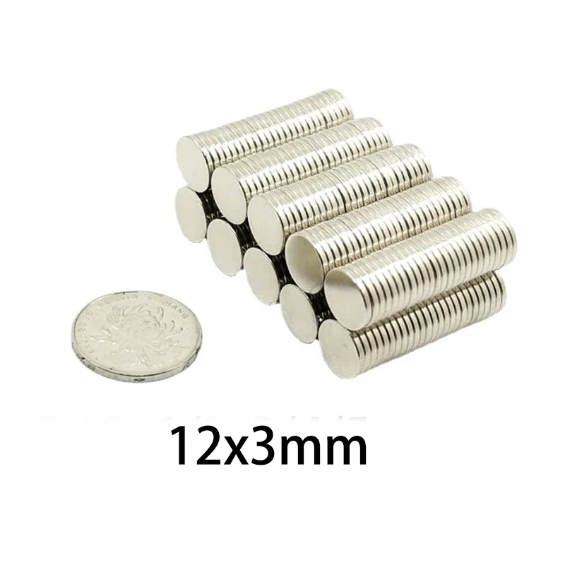 Generic 12X3MM Craft Magnets 10 20 30PCS Strong Round Disc Magnets For Woodworking Geocaching Containers DIY Fridge Cabinet view 3
