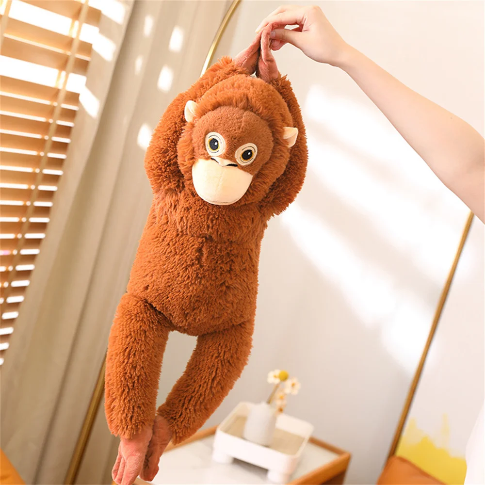66cm Lovely Gorilla Plush Toy brown Monkey Soft Stuffed Doll Backpack Car Bag Room Decor Kid Gift Baby Appease