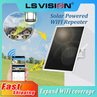 LS VISION 15W Solar Powerd Solar Repeater Signal Booster WiFi Range Extender Built-in 20000mAh Battery WiFi Wireless Repeater