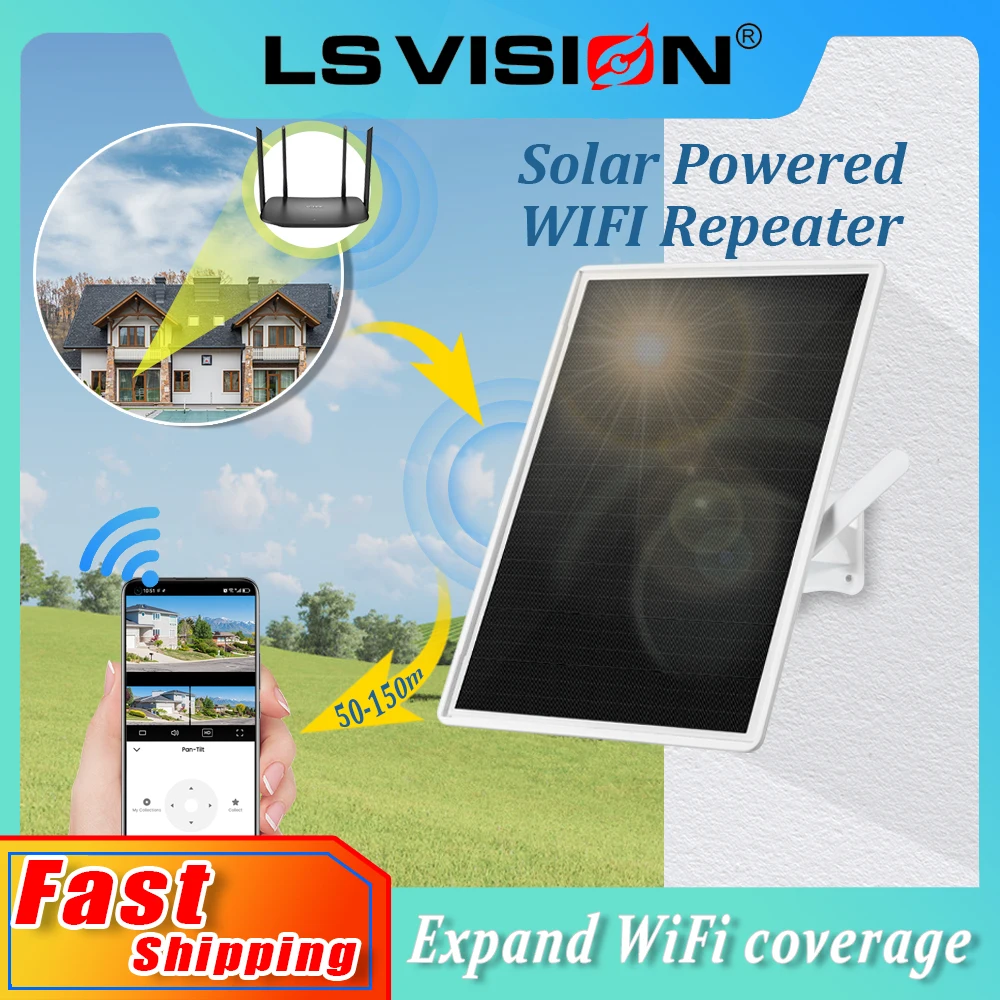 vision 15w repetidor solar de po impulsionador de sinal wifi extensor de alcance embutido 20000mah bateria wifi repetidor sem fio ls 01