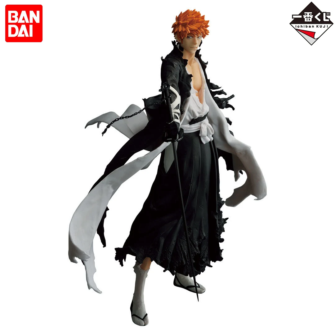 

BANDAI Original Ichiban KUJI BLEACH Kurosaki Ichigo 25cm Anime Model ornament Collection Figure Toy Christmas birthday gift