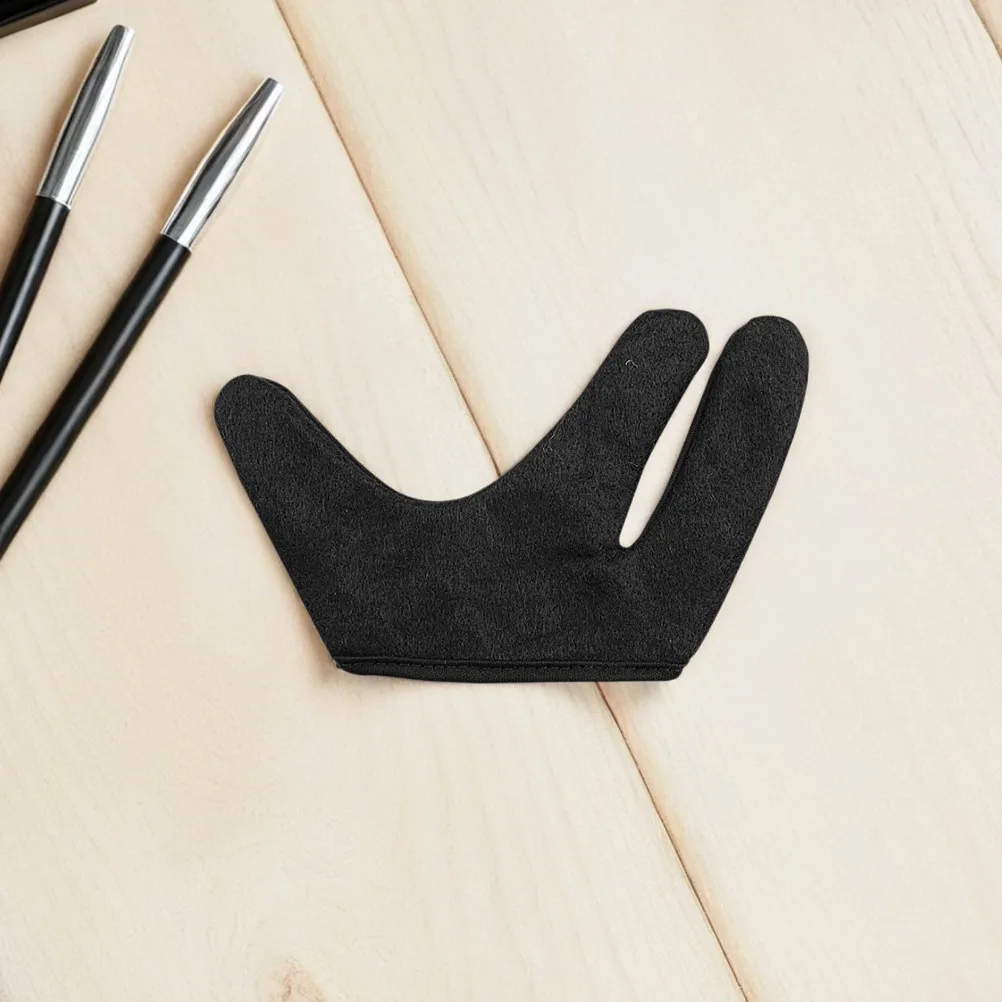4Pcs Heat Resistant Gloves for Hair Styling 3-Finger Ergonomic Design Burn Curling Straightening Salon Reusable