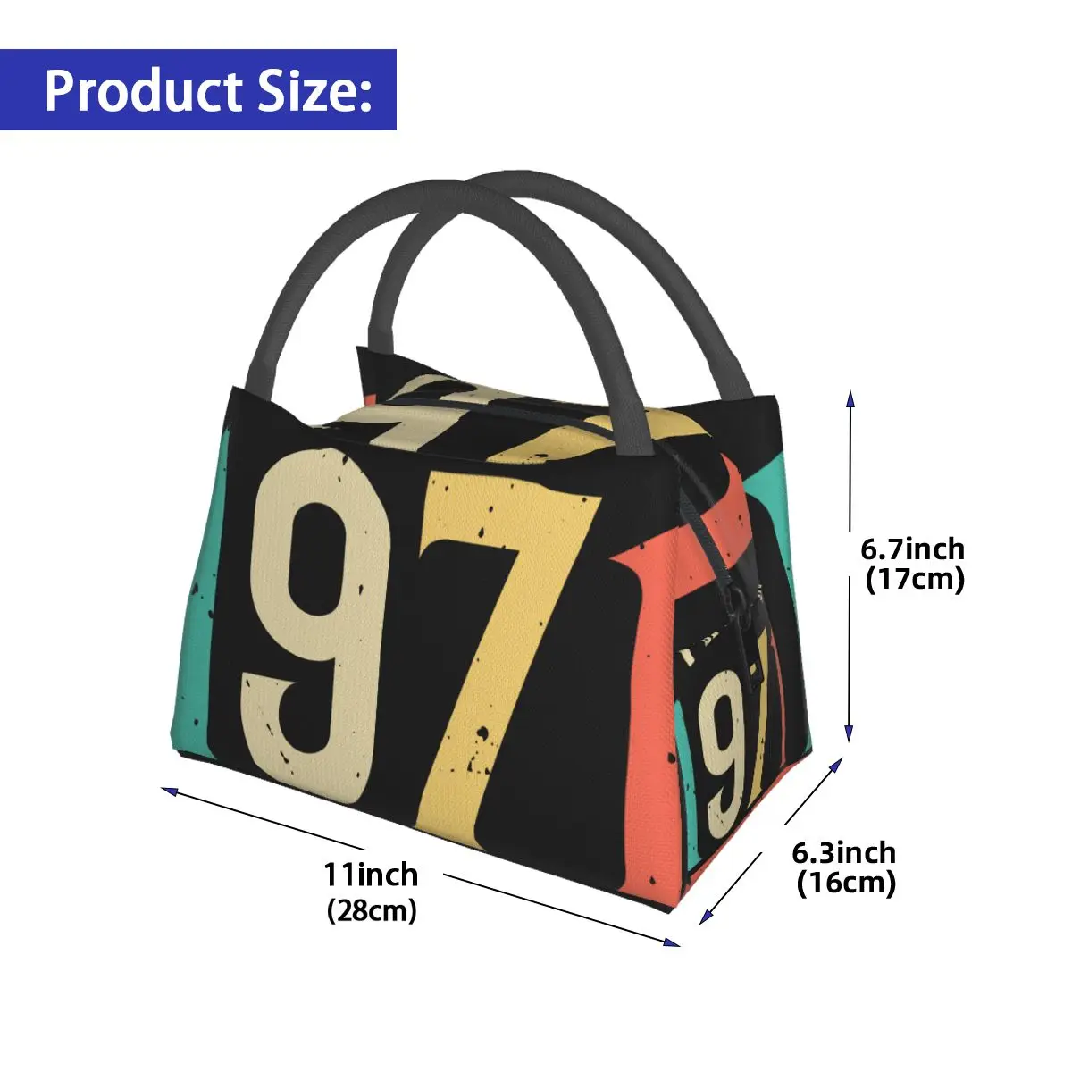 1971 Limited Edition Birthday Portable insulation bag for Cooler Thermal Food Office Pinic Container