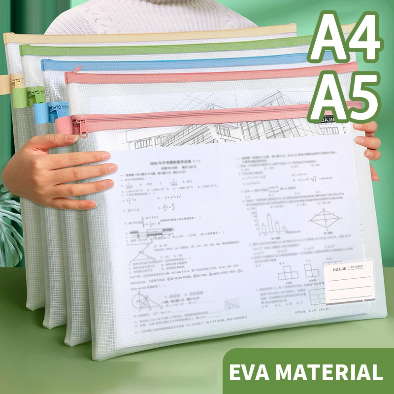 5/10/20/30 stücke Zipper Lagerung Tasche Tasche Wasserdichte A4 A5 PVC Mesh Zipper Taschen Für Dateien Spielzeug schreibwaren Für Office Home Reise Verwenden