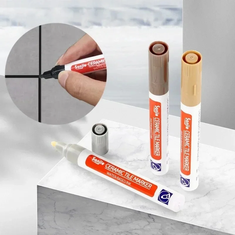 1/2Pcs Waterproof Grout Tile Pen Wall Grout Restorer Mark Ceramic Tile Beautiful Seam, Kitchen And Bathroom Wall Seam