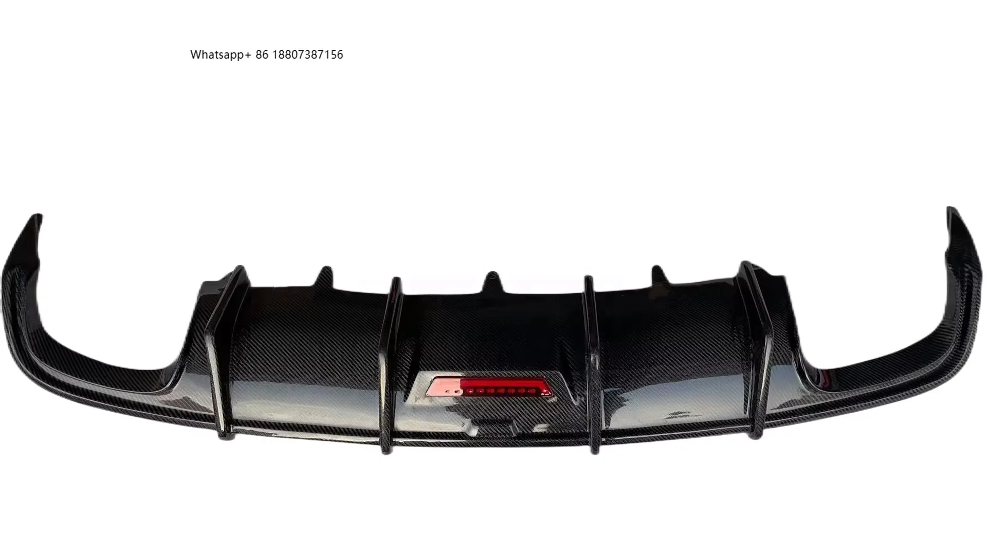 

Diffuser Carbon Fiber 2016-2018 forAudi S6 A6 C7 C7.5 KB Style Hole Sale Car Rear Bumper Diffuser Bodykit OEM Carbon Black 5kg