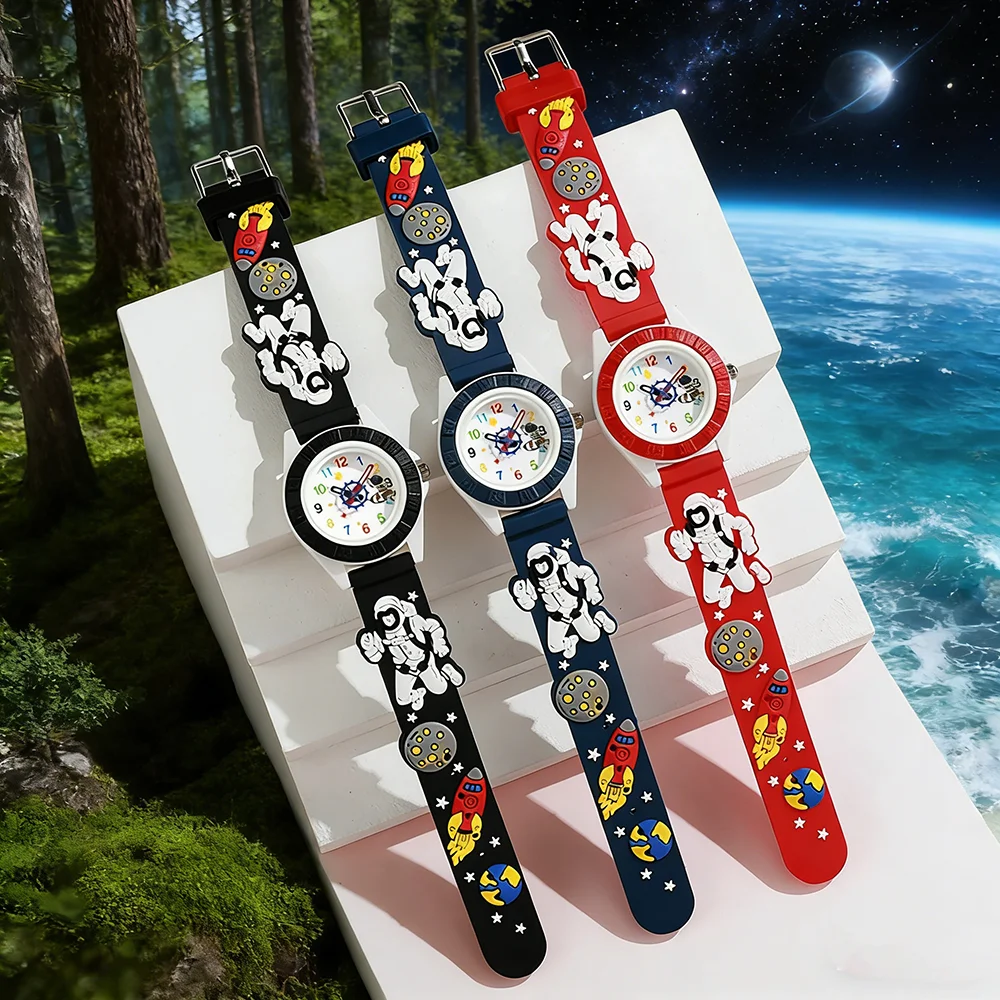 

1 шт./2 шт. - Детские модные и милые часы с мультяшным дизайном в виде животных, подходят для подарков на день рождения, незаменимы для подарков.