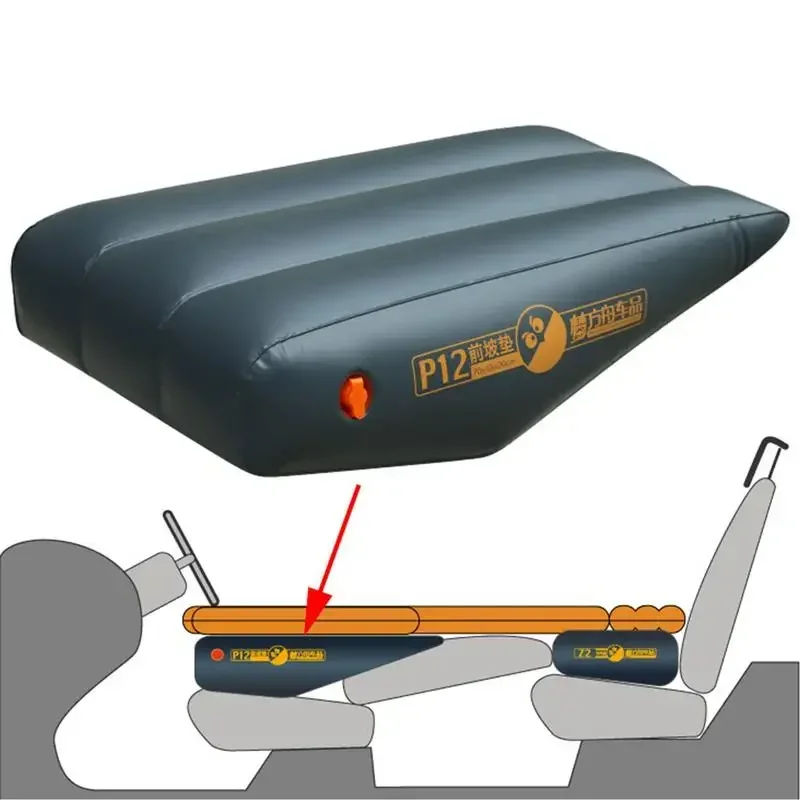 Self-driving Car Front Seat Mattress Slope Inflatable Pad Auto Rear Gap Stool Foot Cushion Travel Camp Bearing 200kg Bed