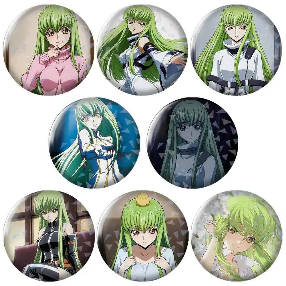 Code-e Geass Anime Brooch Metal Badge Brooch, Fashion Decorative Pins for Hat Bag Clothing Decoration Gift,Souvenir.