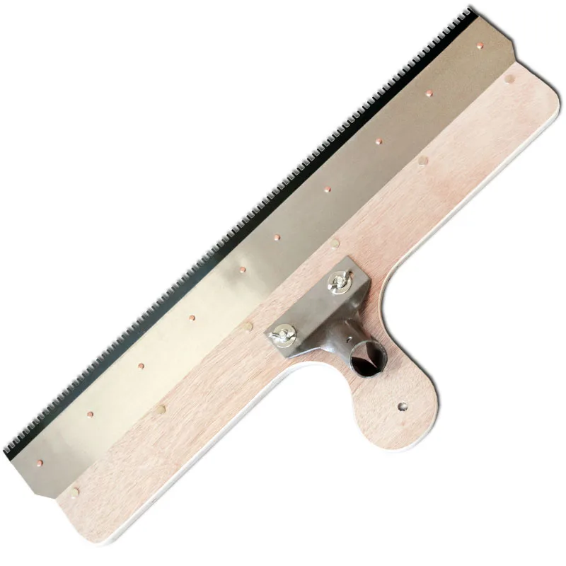 Cement Self-leveling Scraper Stainless Steel Toothed Scraper Epoxy Cement Mortar Tool