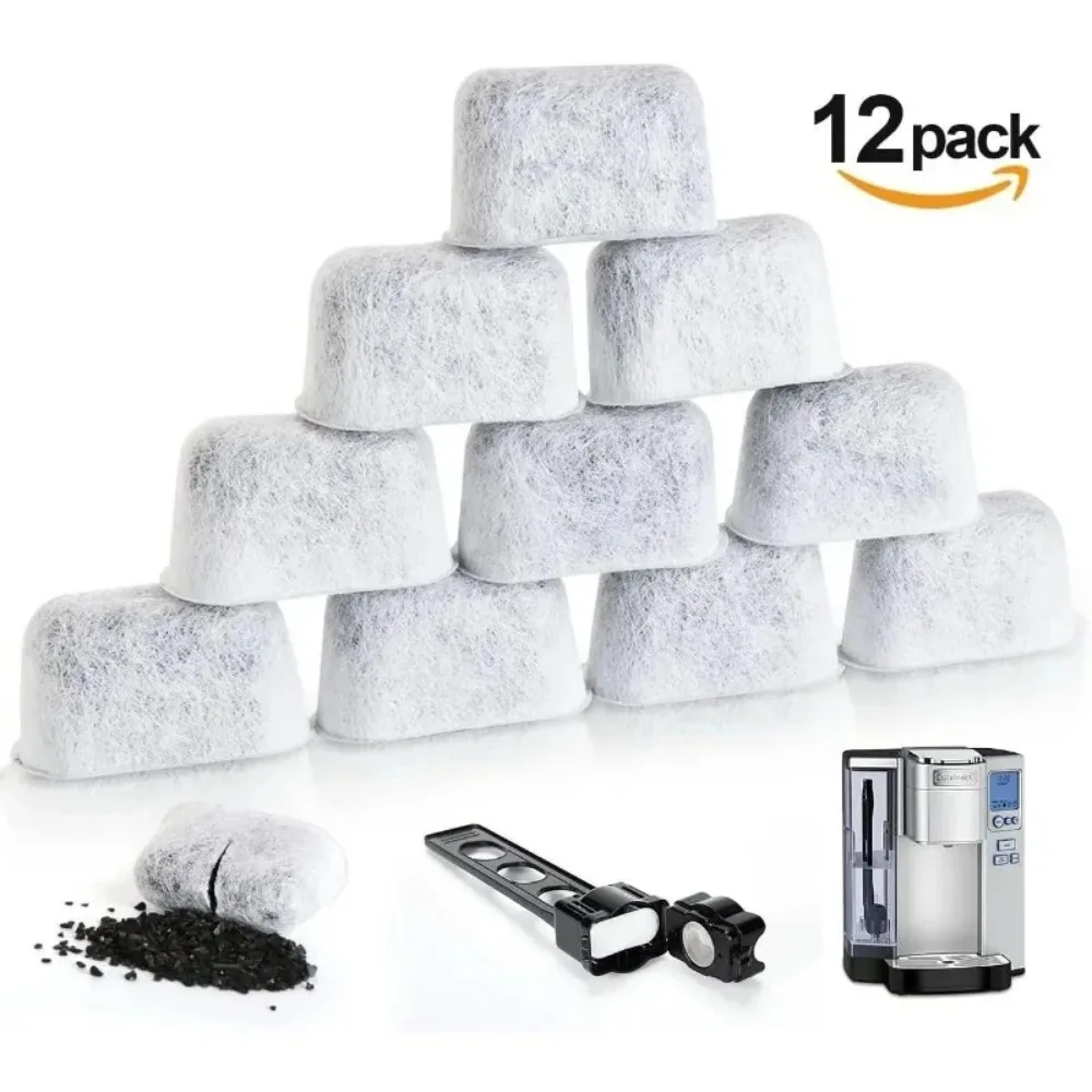 For Cuisinart Compatible Replacement Charcoal Water Filters for Coffee Makers - Fits All Cuisinart Coffee Makers 12-Pack