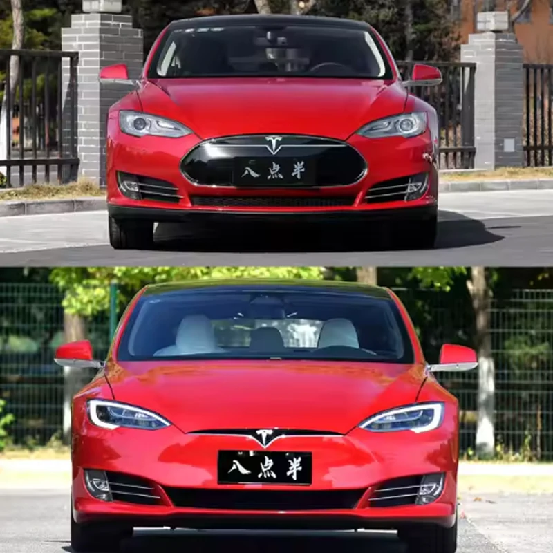 

For 2014-2016 Model S Upgrade 2020 Body Kit Assembly With Front Bumper And LED Headlight Grille Auto Parts Accessories2025