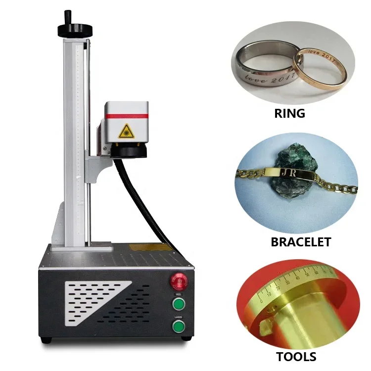 Fast Speed Laser Engraver 20w 30w 50w Rotary Optional Fiber Laser Etching Marking Machine