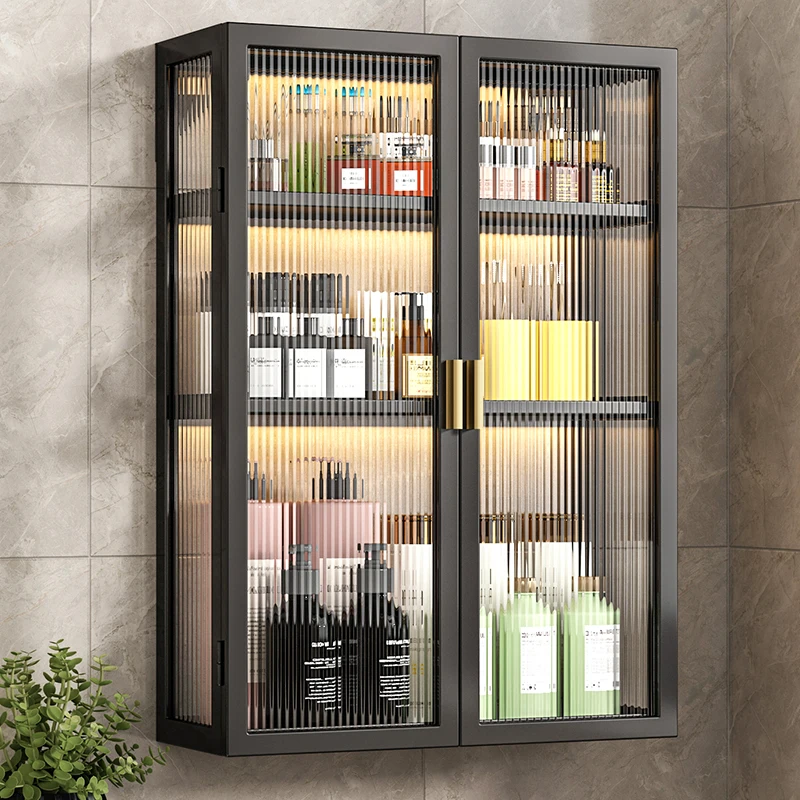 

Bathroom storage rack, bathroom cosmetics storage cabinet, non perforated wall mounted washbasin, toilet top storage rack