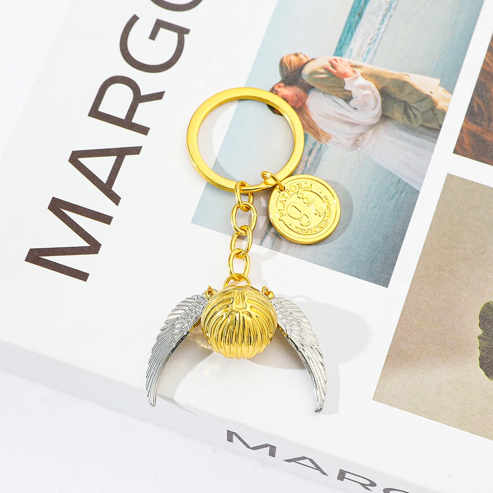 فيلم هاري بوتر المفاتيح موضة الاتجاه الذهبي واش قلادة المفاتيح بنين فتاة لحقيبة الظهر اكسسوارات مجوهرات هدية bt21 #6