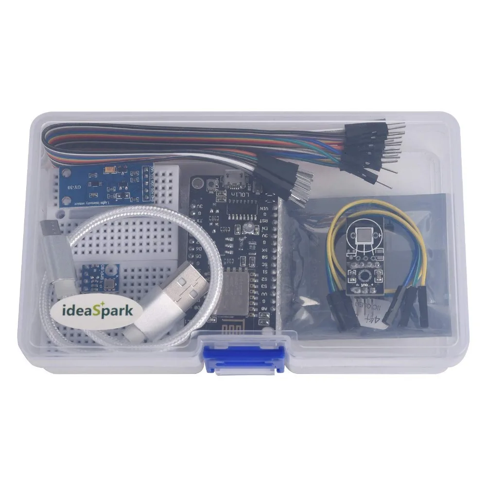 ESP8266 Weather Station Kit Humidity Temperature Atmosphetic Pressure Light Sensor 0.96 Display For IDE IoT Starter