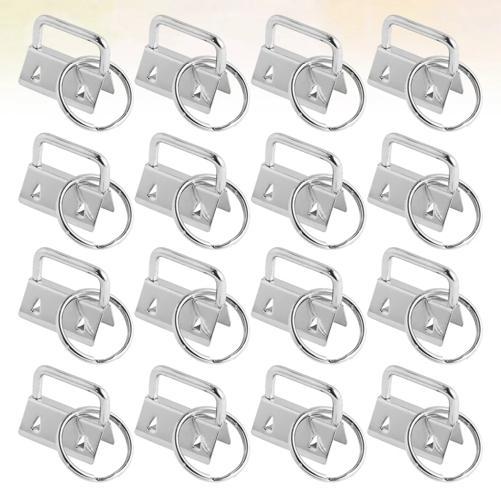 

25 Pcs Key Chain Wrist Lanyard Ring Fashion with Keychain Fob Hardware Gold Holder