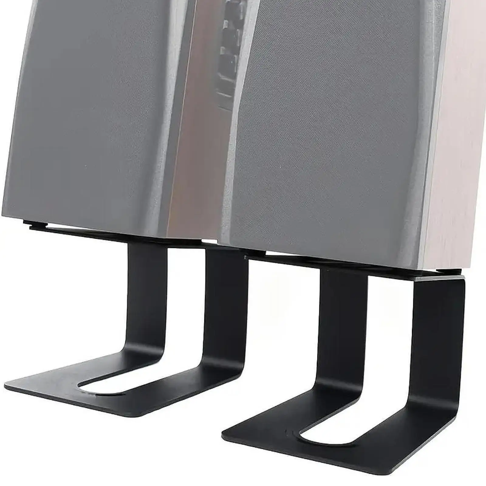 Desktop Speaker Stands for Desk Speakers Small Table Mount Holder Tilted Iron Construction for Studio Monitor Bookshelf Audio