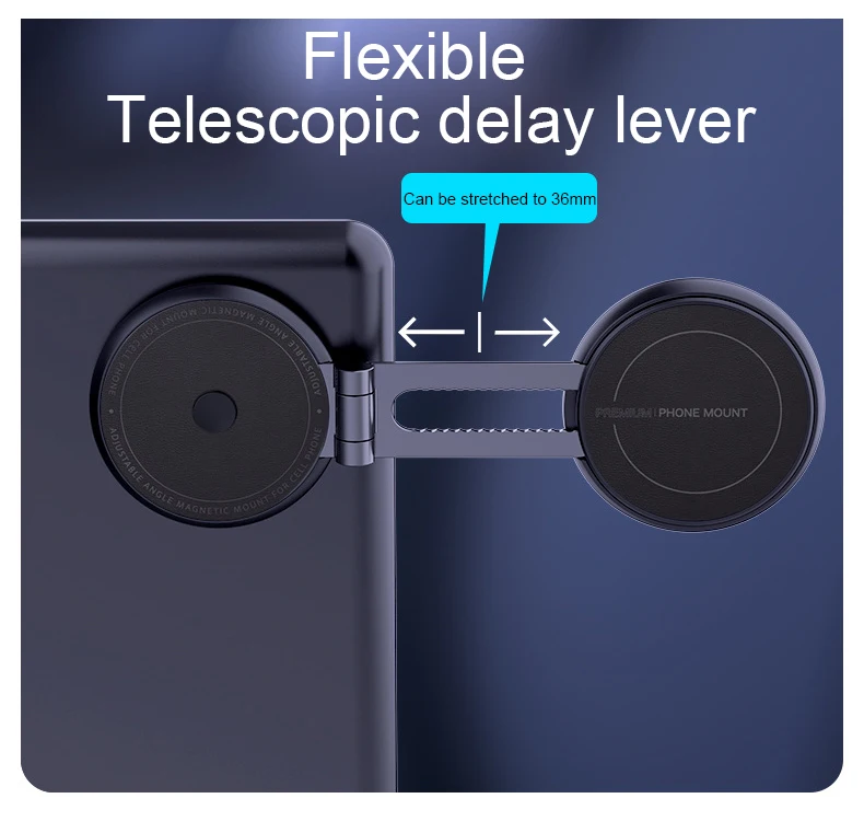 Versteckter magnetischer Autotelefonhalter für Tesla Model 3Y, mobiler Ständer, magnetische Unterstützung, Handyhalterung, Magsafe-Halterung – Detail 10