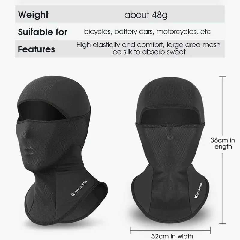 

WESTBIKING мужская велосипедная шапка, летняя крутая дышащая мотоциклетная шлем, внутренняя кепка для рыбалки на велосипеде, анти-УФ-защита от льда, Балаклава, головной убор