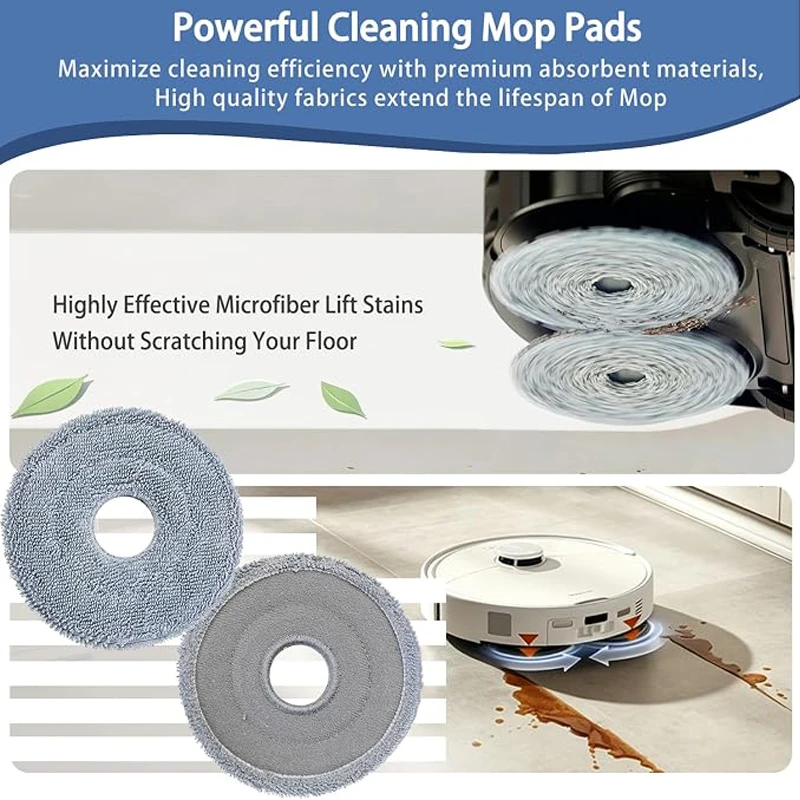 For Roborock Qrevo Edge 3 Pro Robot Vacuum Accessories Main Brush HEPA Filter Mop Pad Side Brush Dust Bag Replacement Parts view 5