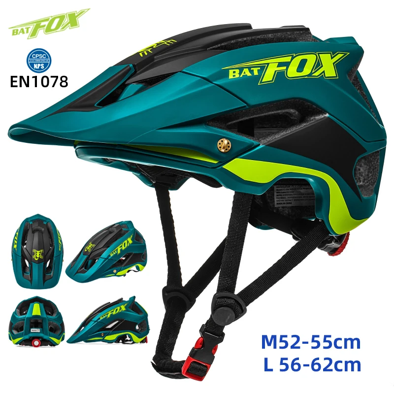 BATFOX Cycling helmet High-quality Lightweight road mountain bike safety helmet men women skateboard scooter mtb bicycle helmet