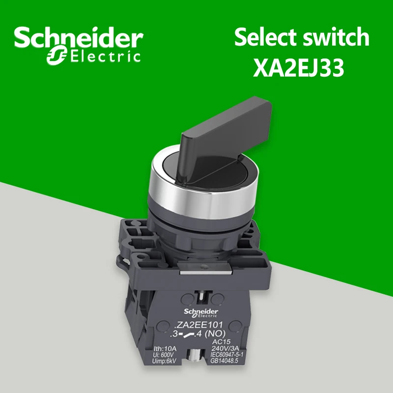 

Селекторный переключатель с длинной ручкой, трехпозиционный самоблокирующийся 2НО XA2EJ33 22 мм Два нормально открытых