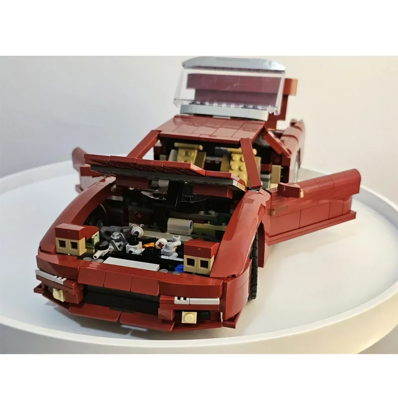 MOC-151570 Red Model 90's Supercar Assembly Stitching Building Block Model • 975 Parts Boy Kids Birthday Building Block Toy