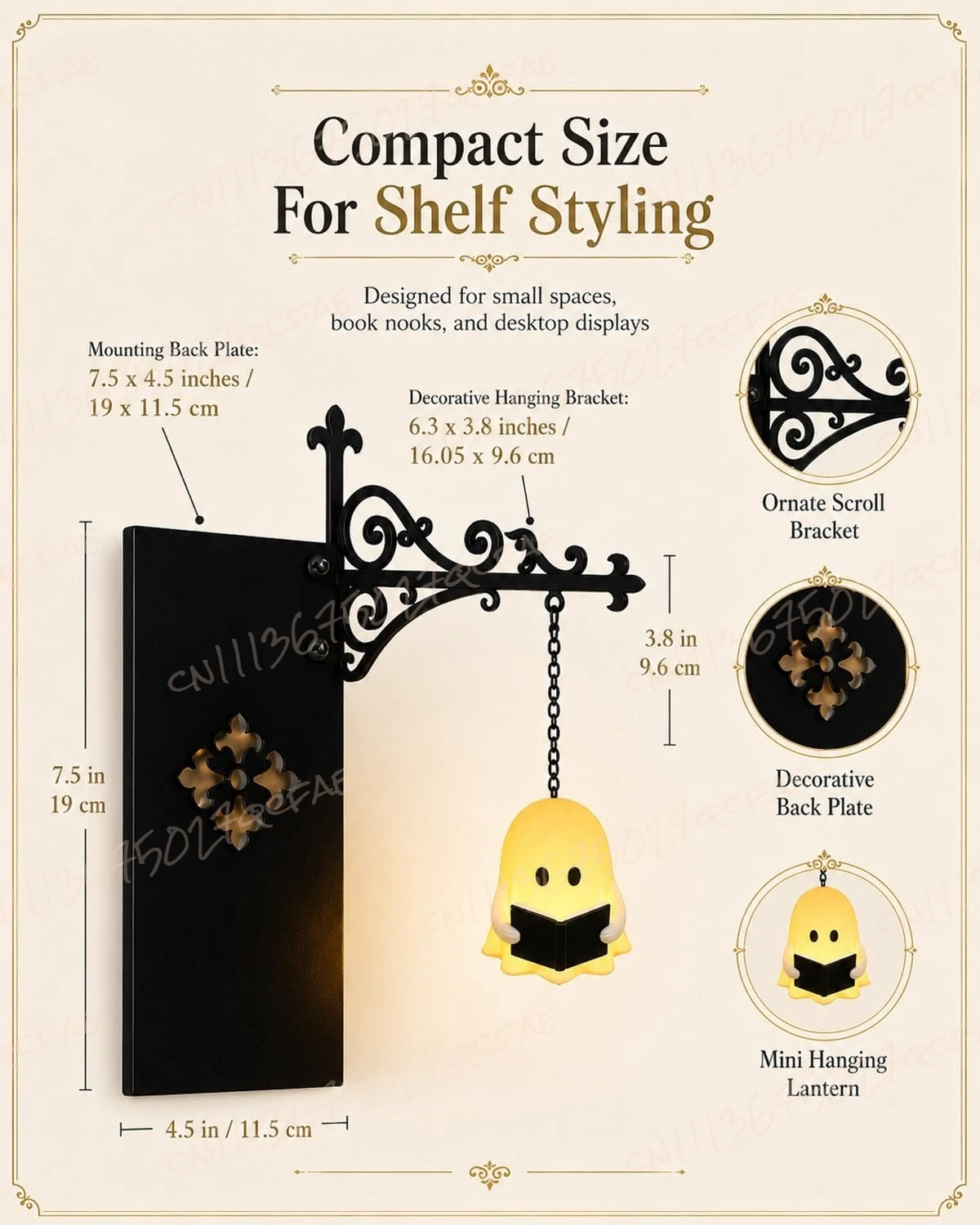 ゴーストブックシェルフランタン、ライブラリーミニランプ、装飾 - Room Decor Lighting Lamp のレビューと価格
