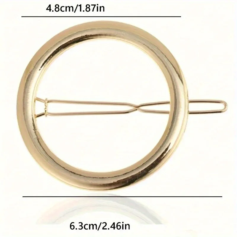 1/2pcs Elegant Round - Durable Hair Accessory for Women & Men, Unisex Adult Everyday Styling, Secure - Detail 1