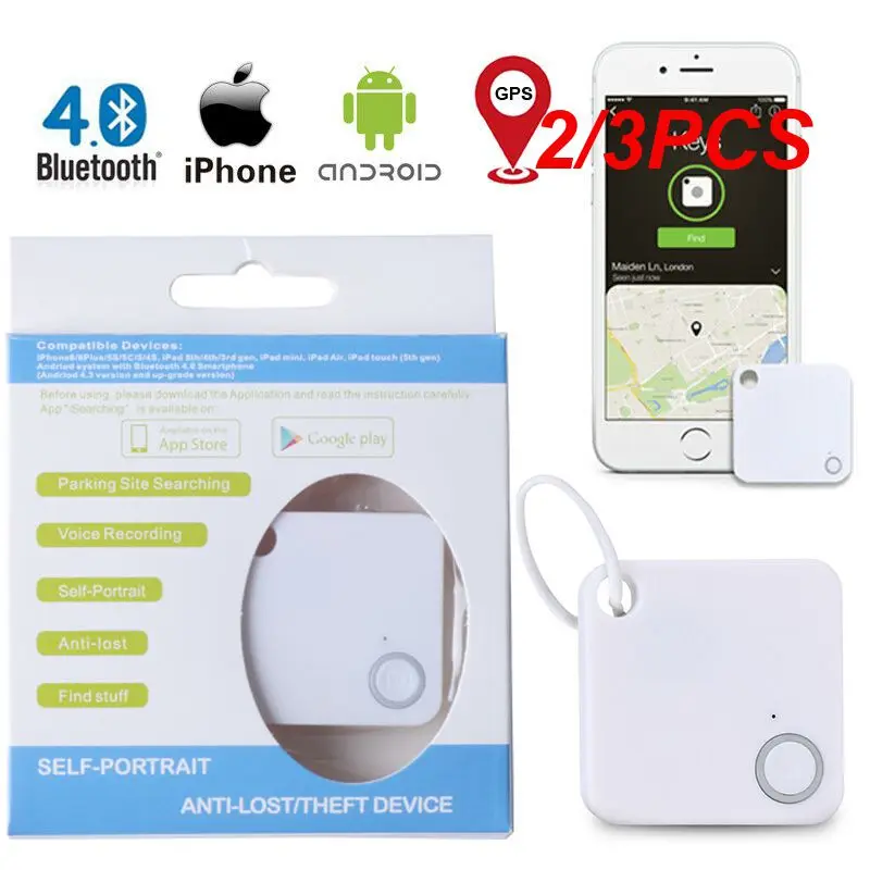 2/3PCS Mini Tile Mate GPS Bluetooth-compatible Tracker Key Finder Locator Anti-Lose Tracking Device Car Gps Tracker Dog Collar