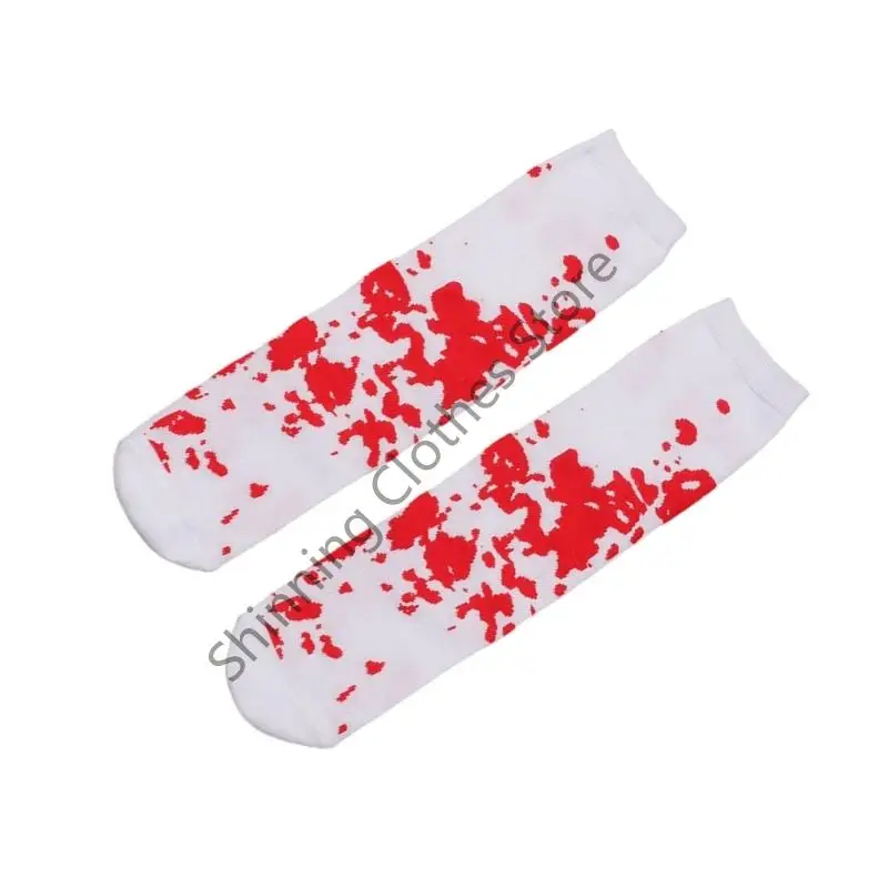 M68A ハロウィンサイハイストッキングニーハイソックスソックスコスプレフェスティバルストッキング血まみれのロングチューブソックス靴下子供用