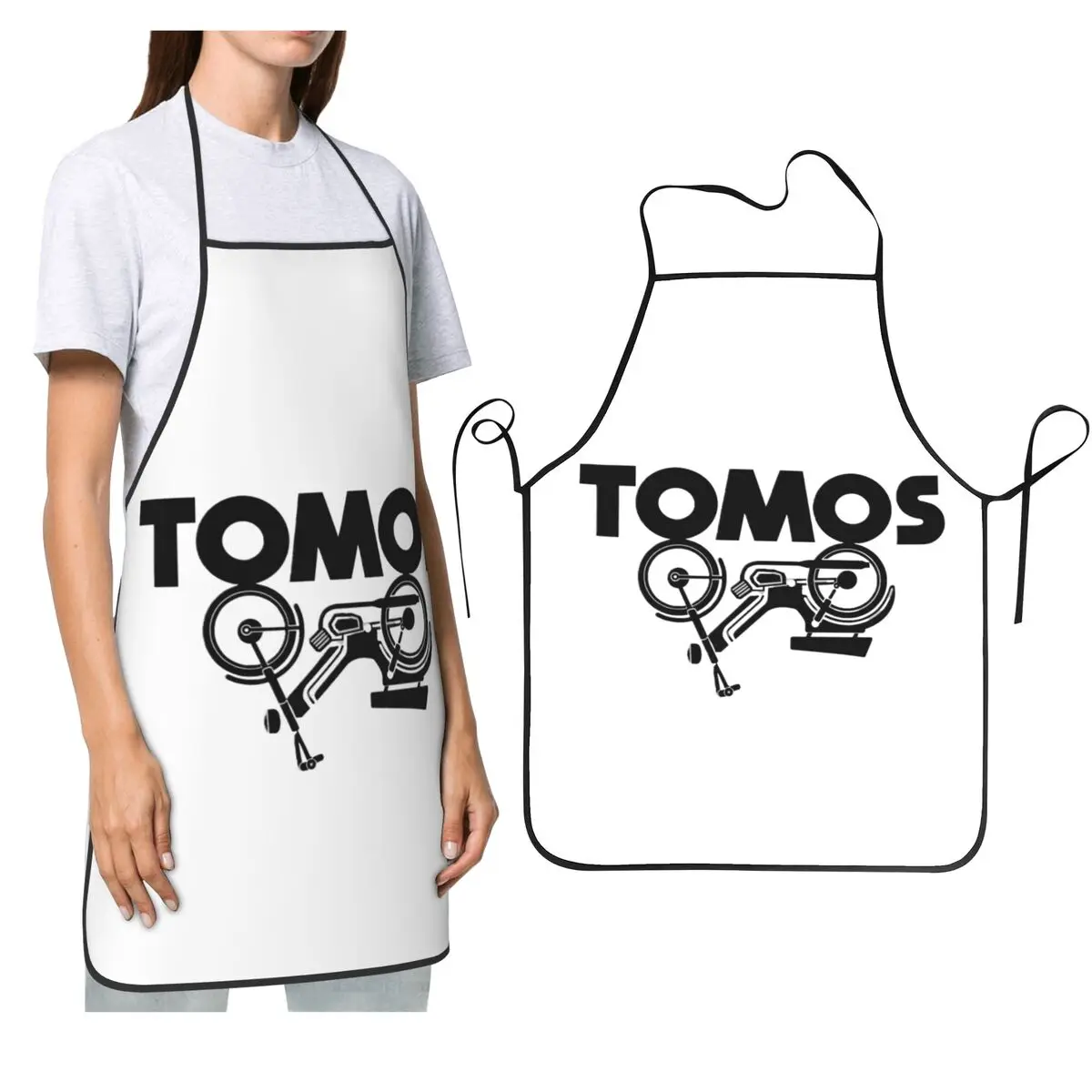 

Фартук для мопеда Tomos, шеф-повар, кулинария, кухня, Tablier, водонепроницаемый нагрудник для чистки кухни, передник для женщин и мужчин, садоводство
