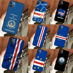 Cape Verde Flag Case For iPhone 14 13 12 11 15 16 Pro Max Mini Plus X XR XS Max Cover Coque