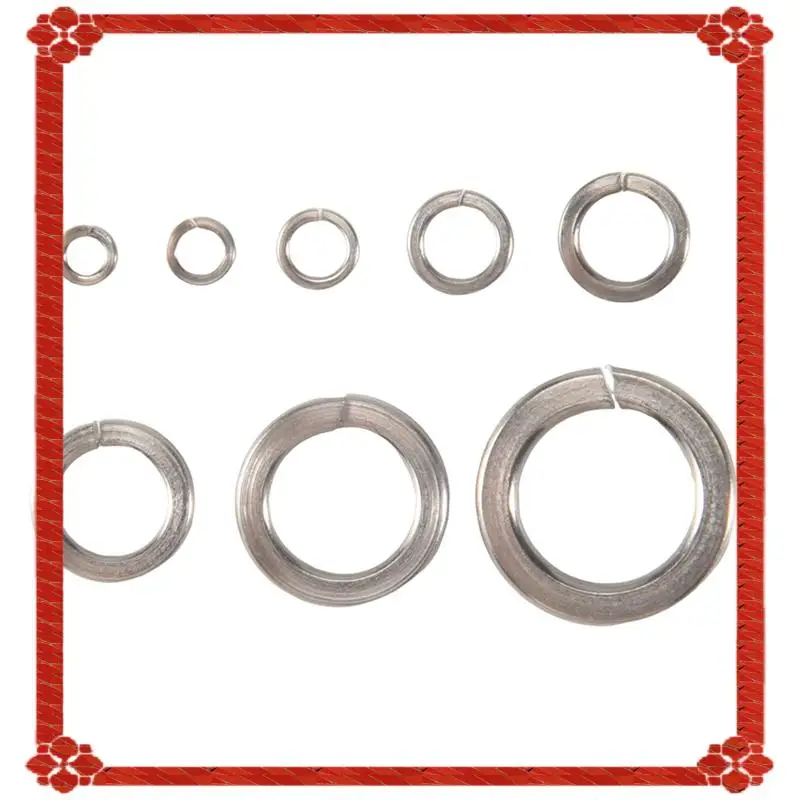 24-Hour Delivery Spring Lock Washer,304 Stainless Steel Spring Lock Washer Assortment Set (410-Pcs,8-Size)