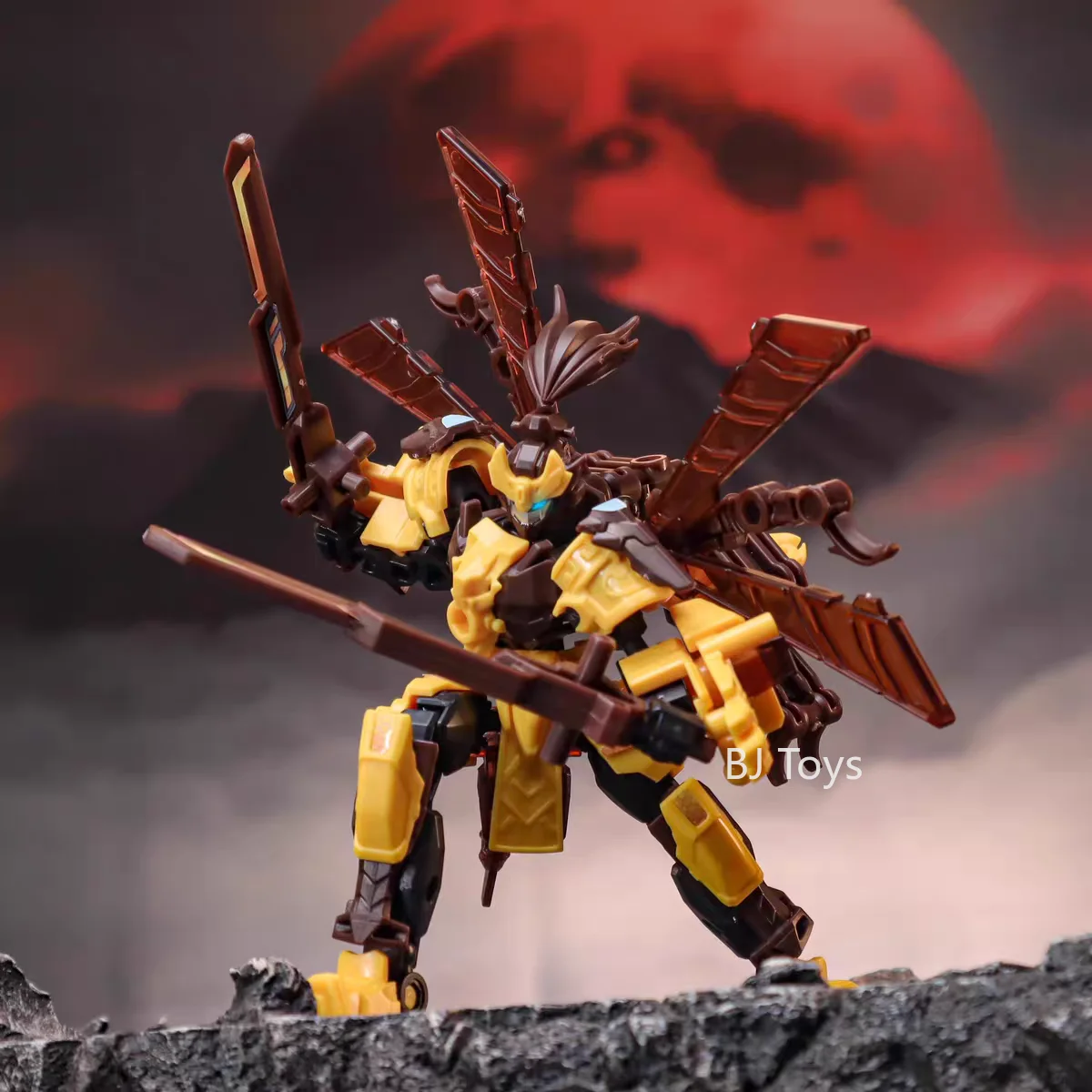 3 em 1 brinquedo transformador diy três reinos temático Huaxia Mecha Soul, três modos, combinação 6 em 1, robô de montagem para crianças